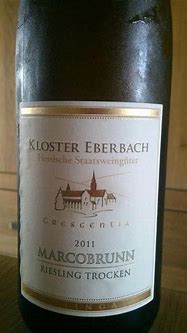 Image result for Hessische Staatsweinguter Kloster Eberbach Erbacher Marcobrunn Riesling Spatlese