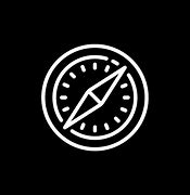 Image result for Aesthetic Black and White Safari Icon