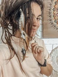 Image result for Feather Hair Extensions