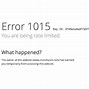 Image result for Error 1015