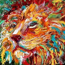 Image result for Abstract Lion Painting