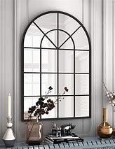 Image result for Black Window Frame Mirror