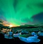 Image result for Wallpaper Winter Forest with Northern Lights