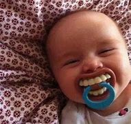 Image result for Funny Teeth Baby Pacifiers