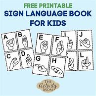 Image result for Sign Language Printable Book