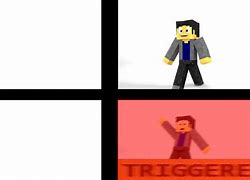 Image result for Triggered Meme Minecraft