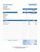 Image result for Create Invoice Using Excel