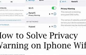 Image result for iPhone Privacy Warning WiFi