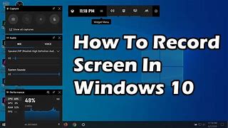 Image result for Hwo to Screen Record in Window S