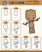 Image result for Draw Baby Groot