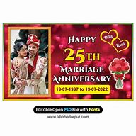Image result for Marriage Anniversary Banner