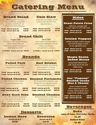 Image result for Catering Menu Ideas and Prices