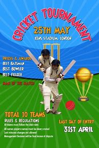 Image result for Cricket Tournament T10 Poster