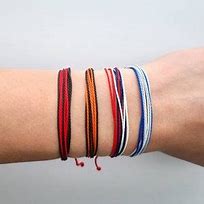Image result for String Bracelets White and Black Waterproof
