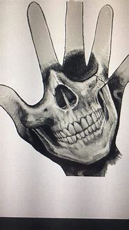 Image result for Skull Jaw Hand Drawing