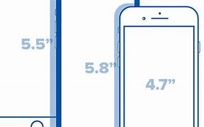 Image result for +8Size iPhone in Inches