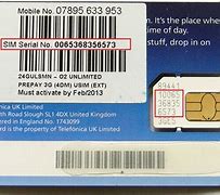 Image result for Serial Number On the Sim Card