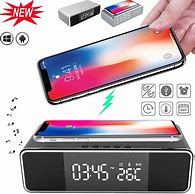 Image result for Clock with Vertical Wireless Phone Charger