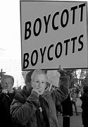 Image result for Boycott Sign