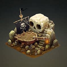 ArtStation - Pirate Ship, Sephiroth Art | Game art, Sephiroth art, Isometric art