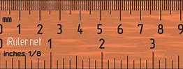 Image result for Printable Ruler Actual Size Decimal