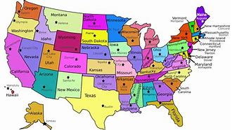 Image result for Us Map with States and Capitals Printable