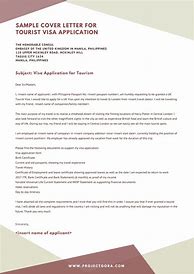 Image result for Visitor Visa Cover Letter