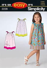 Image result for Pattern Children's Pillowcase Dress