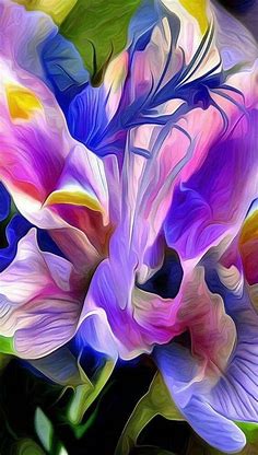 Pin by Cris Saturn on art | Colorful art, Flower art, Fractal art