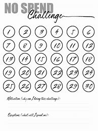 Image result for 30-Day Challenge Template Free PDF Printable