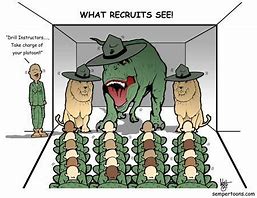 Image result for Marine Corps Drill Instructor Cartoon