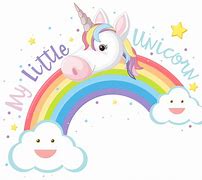 Image result for Unicorn with Rainbow Clip Art