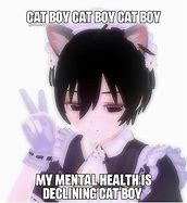 Image result for Cat Boy Meme Anime