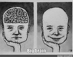 Image result for Shrinking Brain Meme
