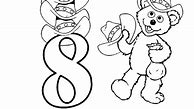 Image result for Number 8 Coloring Page with Eyes