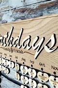Image result for Wooden Birthday Calendar