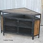 Image result for TV Stand Industrial-Style Corner