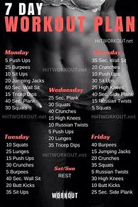 Image result for 7-Day Exercise Plan