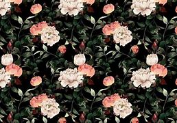 Image result for Vintage Dark Floral Pattern