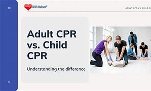 Image result for CPR Adult vs Child