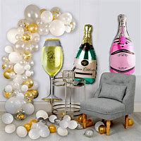 Image result for Champagne Bottle Balloon Decoration
