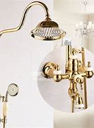 Image result for Bathroom Shower Fixtures Polished Brass