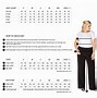 Image result for Plus Size Pants Chart