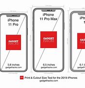 Image result for iPhone 11 Sizes Comparison Chart