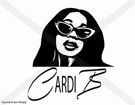 Image result for Cardi B Drawing Svg
