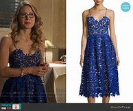 Image result for Melissa Benoist Blue Dress