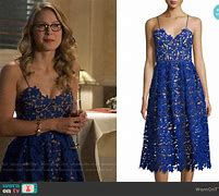 Image result for Melissa Benoist Blue Dress