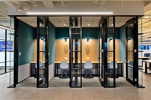 Image result for Office Phonebooth Futuristic Design Simple Glossy Screen