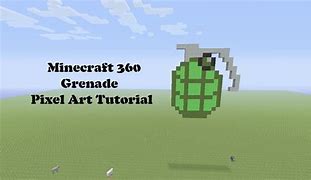 Image result for Pixel Art Grenade Minecraft