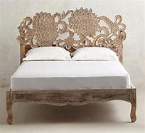 Image result for Wood Bed Frame Engraved